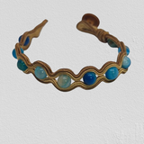 Blue Banded Agate embroidery