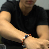 Lapis Stone, Green Agate, Turquoise Paste, Blue Sunstones, Paesina Stone, Gold-Plated Hematite Cubes