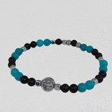 Hematite Plate and Anchor, Onyx, Tiffany Agate, Hematite Cubes