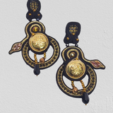 Gold Buttons Collection - Vintage Buttons with Rhinestones