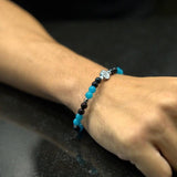 Hematite Plate and Anchor, Onyx, Tiffany Agate, Hematite Cubes