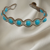 Handmade bracelet with turquoise paste and golden embroidery – Sir Roberts