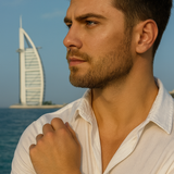 Hematite Plate with Anchor, Striped Blue Agate, Paesina Stone, Hematite Cubes