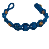 Blue Agate Landscape Stone in blue color embroidery