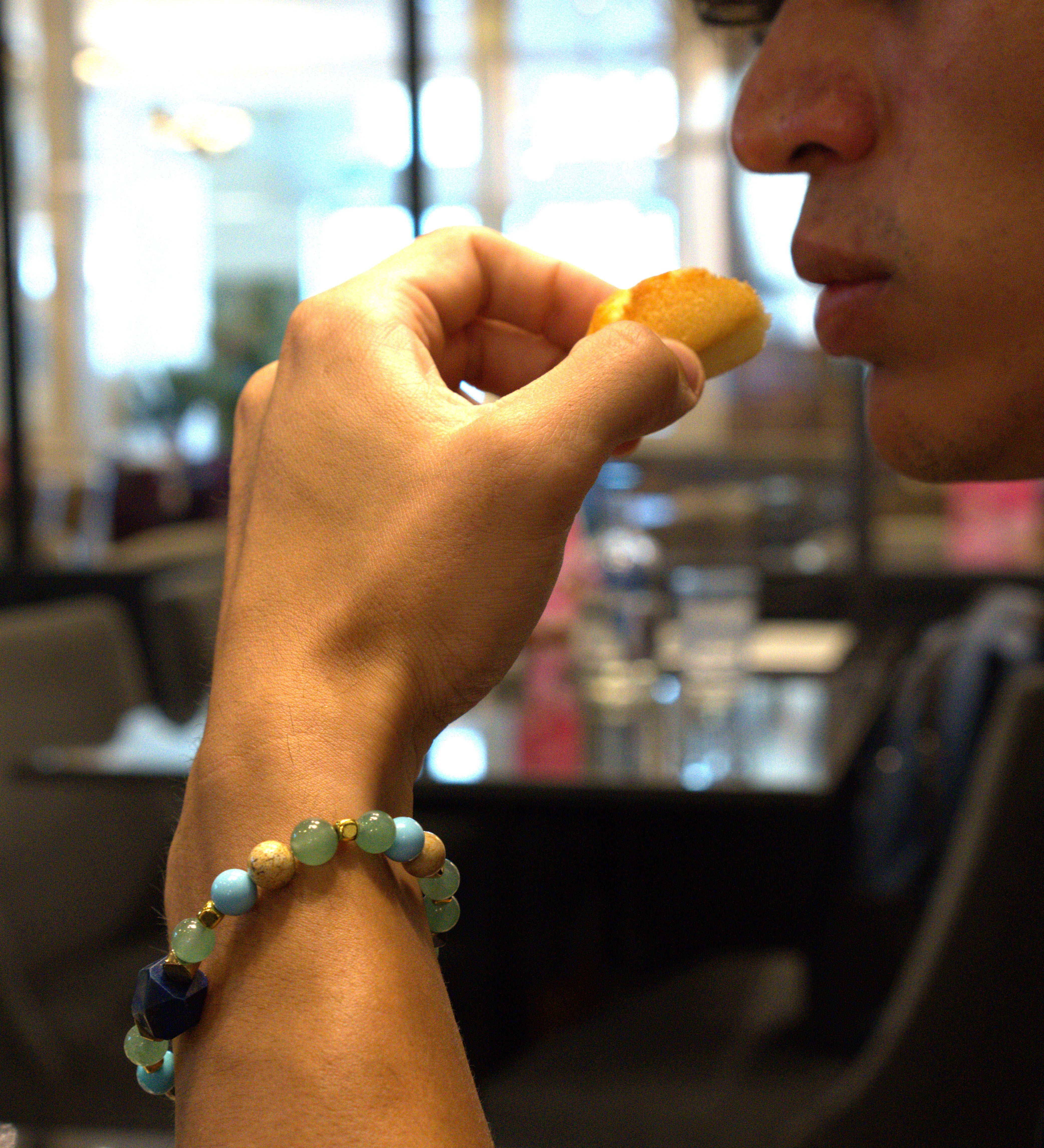 Men’s bracelet with lapis, green agate, turquoise paste, paesina stone and gold-plated hematite – Sir Luxury