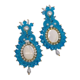 Angella Turquoise Collection - Mother-of-Pearl, Freshwater Pearl, and Rhinestones
