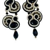 Luciana Earrings — Noir Elegance Collection
