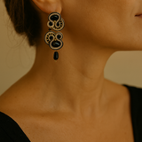 Luciana Earrings — Noir Elegance Collection