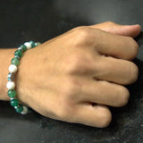 Hematite Plate with Anchor, White Agate, Green Agate, Hematite Cubes