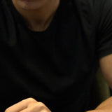 White Agate wrapped in blue embroidery