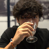 Lapis Stone, Lilac Agate, Bamboo Coral Paste, White Agate, Gold-Plated Hematite Cubes